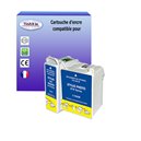 T3AZUR - Lot de 2 cartouches compatibles pour Epson T026 - T027
