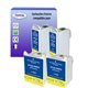 T3AZUR - Lot de 4 cartouches compatibles pour Epson T026 - T027