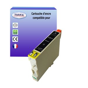 T3AZUR - Cartouche compatible Epson C13T061140/ T0611 Noire
