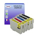 T3AZUR - Lot de 5 cartouches compatibles Epson T0711/ T0712 / T0713 / T0714