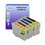 T3AZUR - Lot de 5 cartouches compatibles Epson T0711/ T0712 / T0713 / T0714