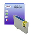 T3AZUR - T0712 - Cartouche compatible Epson T0712 Cyan