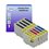 T3AZUR - Lot de 10 cartouches compatibles Epson T0711/ T0712 / T0713 / T0714