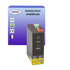 T3AZUR - Cartouche compatible Epson T3351XL / T33XL  - Noire