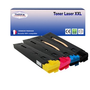 Lot de 4 Toners génériques Xerox WC 7655 (Noire+Couleur)