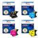 LC1240XL - Lot de 4 cartouches compatibles pour Brother LC1240 XL