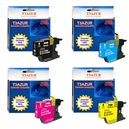 LC1240XL - Lot de 4 cartouches compatibles pour Brother LC1240 XL 
