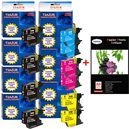  Lot de 10 cartouches compatibles pour Brother LC1240 / LC 1240 XL+ Pack de 20 papiers photos A6 Brillant 230g