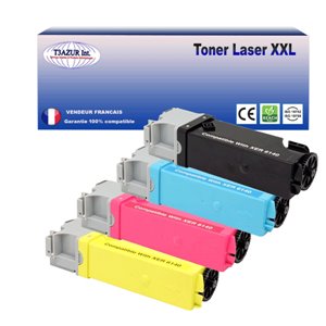 Lot de 4 Toners génériques Xerox Phaser 6140 