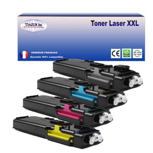Lot de 4 Toners génériques Xerox Phaser 6600/ WorkCentre 6605