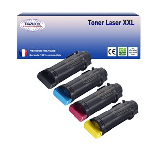 Lot de 4 Toners génériques Xerox WorkCentre 6515Vdn, 6515Vdni, 6515Vn