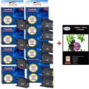 4+6 cartouches compatibles Brother MFCJ5910DW / MFCJ6510DW /MFC J5910DW /MFC J6510DW+Pack de 20 papiers photos A6 Brillant 230g