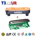T3AZUR - Toner+Tambour compatible Brother TN1050 + DR1050