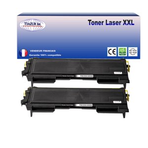 T3AZUR - Lot de 2 Toner compatible Brother TN2000