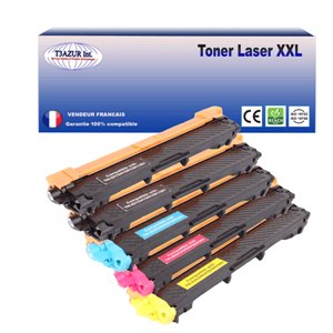 T3AZUR - Lot de 5 Toners compatibles Brother TN-241/ TN-245 