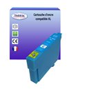 T3AZUR - Cartouche compatible Epson T02W2/T02V2 (502XL) - Cyan