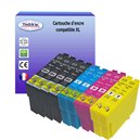 T3AZUR - Lot de 10 Cartouches compatibles Epson T02V6 (502XL)
