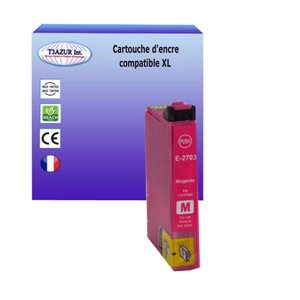 T3AZUR - Cartouche compatible pour Epson T2703/ T2713 XL - Magenta