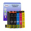 T3AZUR - Lot de 5 Cartouches compatibles pour Epson T2711 /12/13/14 XL