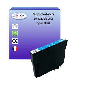 T3AZUR - Cartouche compatible Epson T03A2/T03U2 (603XL) - Cyan 350 pages