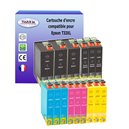 T3AZUR - Lot de15 Cartouche compatible pour Epson T3351 / T3361 / T3362 / T3363 / T3364 / T33XL 