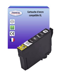 T3AZUR - Cartouche Epson compatible T1631 XL - Noire  (avec puce) 