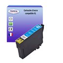 T3AZUR - Cartouche Epson compatible T1812 XL - Cyan  (avec puce)