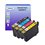 T3AZUR  -Lot de 4 cartouches compatibles pour Epson T1811 / T1812 / T1813 / T1814 XL  (avec puce)