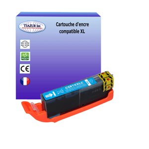 T3AZUR- Cartouche Compatible pour Canon CLI-581 XXL Cyan
