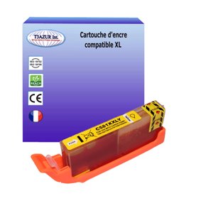 T3AZUR- Cartouche Compatible pour Canon CLI-581 XXL Jaune