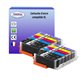 T3AZUR- Lot de 12 Cartouches Compatibles Canon PGI580/CLI-581 XXL 