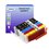 T3AZUR- Lot de 5 Cartouches Compatibles Canon PGI-580/CLI851 XXL 