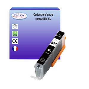  T3AZUR - Cartouche compatible Canon CLI-571 Noire