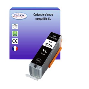  T3AZUR - Cartouche compatible Canon PGI-570 Noire