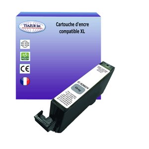 T3AZUR - Cartouche compatible Canon CLI-526 Gris (avec puce)