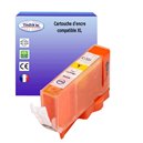 T3AZUR -  Cartouche compatible Canon CLI-521 Jaune