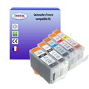  T3AZUR - Lot de 5 Cartouches compatibles Canon PGI-5/CLI8
