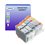  T3AZUR - Lot de 5 Cartouches compatibles Canon PGI-5/CLI8