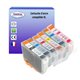  T3AZUR - Lot de 6 Cartouches compatibles Canon CLI-8 Photo