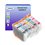  T3AZUR - Lot de 6 Cartouches compatibles Canon CLI-8 Photo