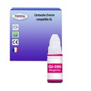 T3AZUR - Bouteille encre compatible Canon GI590 Magenta