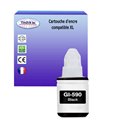 T3AZUR - Bouteille encre compatible Canon GI590 Noire