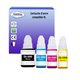 T3AZUR - Lot de 4 Bouteilles encre compatibles Canon GI-590 