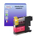 T3AZUR - Cartouche compatible pour Brother LC123 XL Magenta