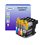 T3AZUR - Lot de 4 cartouches compatibles Brother LC123 XL