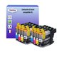 T3AZUR - Lot de 8 cartouches compatibles Brother LC123 XL