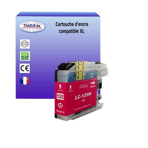 T3AZUR - Cartouche compatible pour Brother LC125 XL Magenta