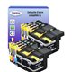 T3AZUR - Lot de 10 Cartouches compatibles pour Brother LC-129/ LC-125 XL