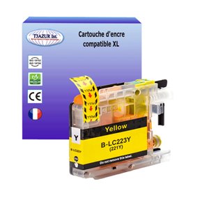 T3AZUR - Cartouche compatible pour Brother LC223 XL Jaune