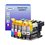 T3AZUR - Lot de 5 Cartouches compatibles pour Brother LC223 XL